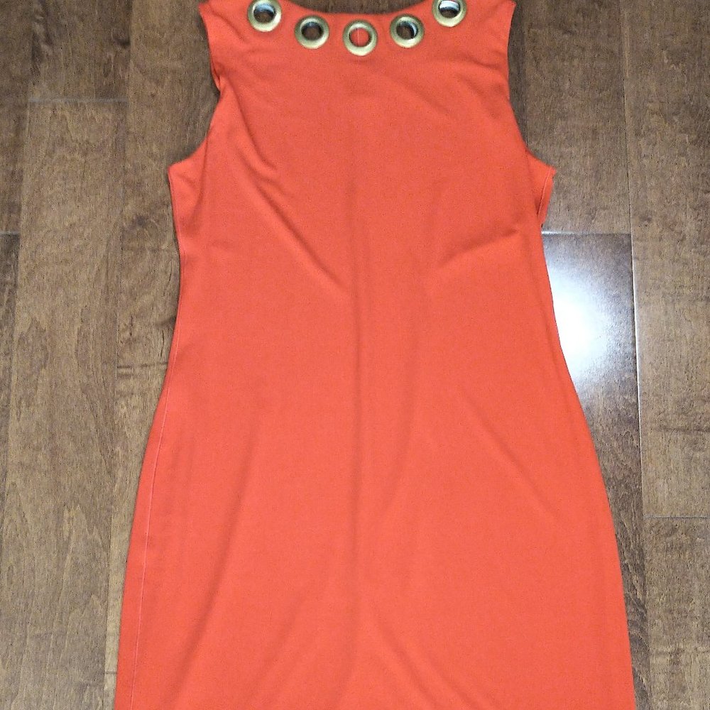 Eva Varro RED dress with grommets - Size Large